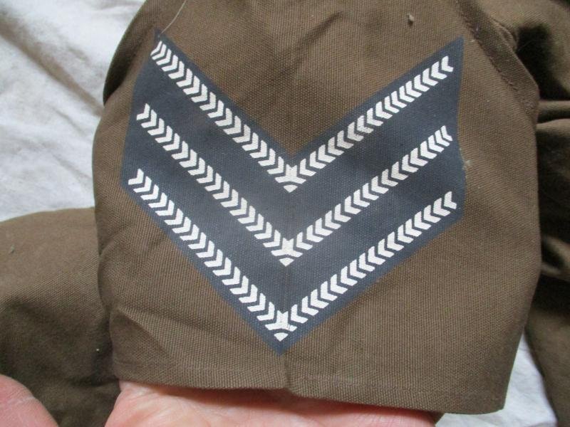 GENUINE sadf South African Army ISSUE 1984 NUTRIA BROWN COMBAT field shirt SHIRT & BRASSARD — image 5