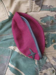 PARACHUTE REGIMENT AIRBORNE MAROON combat / field BERET leather band …