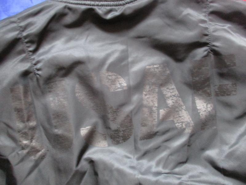 original ALPHA INDUSTRIES USA usaf MA1 bomber pilot JACKET COAT black SMALL reversible and inner vietnam war blood chit — image 3