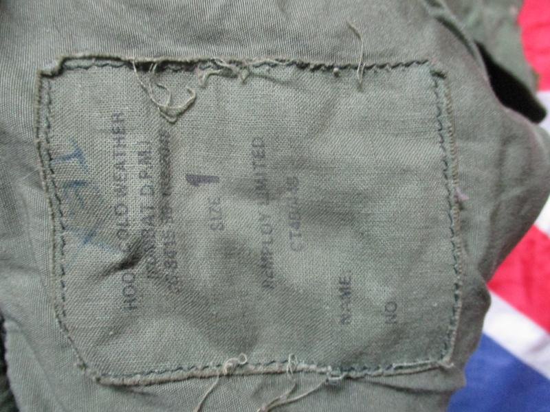 BRITISH ARMY ISSUE 1968 68 dpm camo COMBAT JACKET smock & HOOD FALKLANDS WAR — image 5