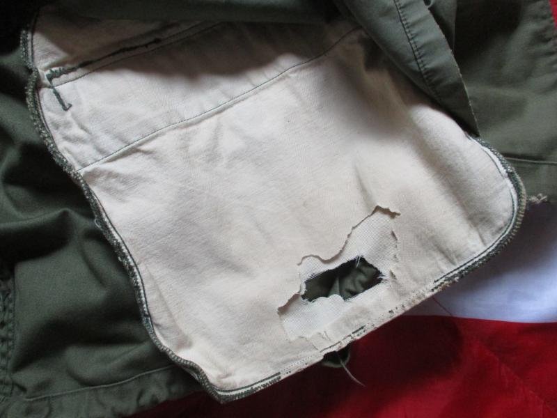 1967 genuine US ARMY ISSUE VIETNAM WAR OG 107 usa M65 COAT COMBAT jacket Large Long - xl — image 5