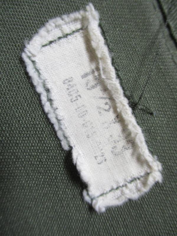 ORIGINAL 1976 US ARMY 1st INFANTRY DIVISION OG 507 UTILITY SHIRT Vietnam war MEDIUM — image 2