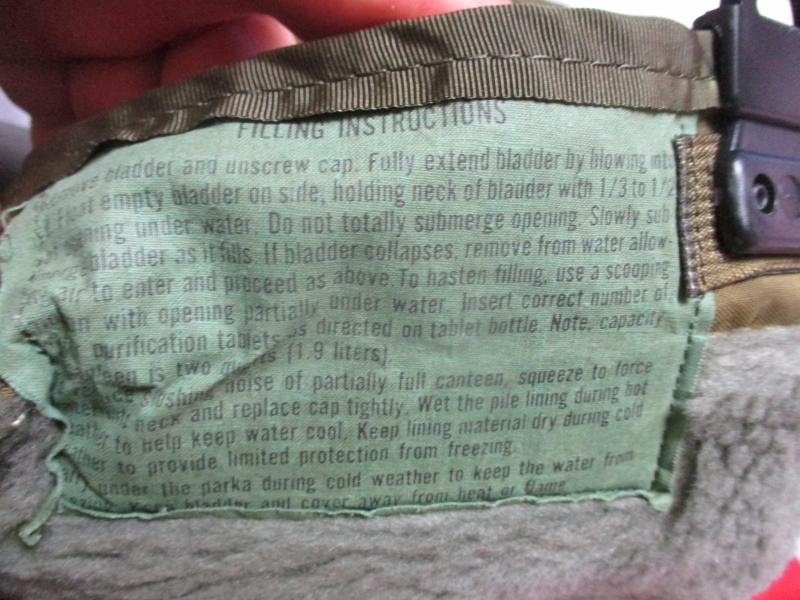 1969 US ARMY issue VIETNAM WAR M56 WEBBING 2qt WATER BOTTLE CANTEEN & COVER — image 4
