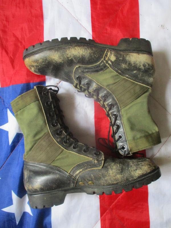 GENUINE 1966 US ARMY / USMC VIETNAM WAR issue JUNGLE COMBAT BOOTS us 8XW — image 2