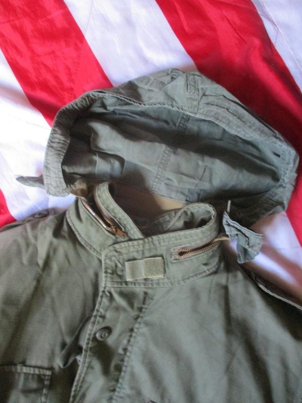 genuine US ARMY ISSUE VIETNAM WAR OG 107 M65 COAT COMBAT jacket & liner L- xl — image 4