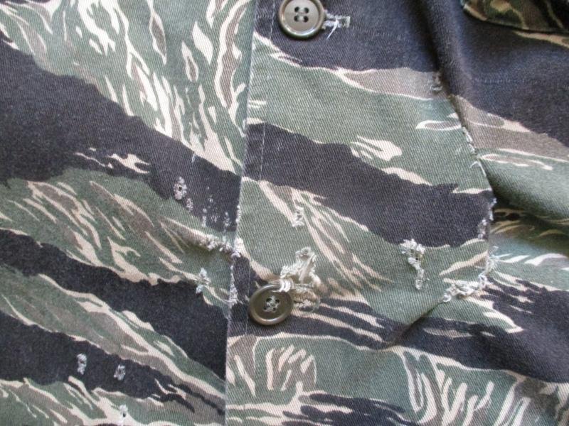 original 1987 TIGER STRIPE products usa VIETNAM WAR advisory JUNGLE SHIRT L - XL — image 5