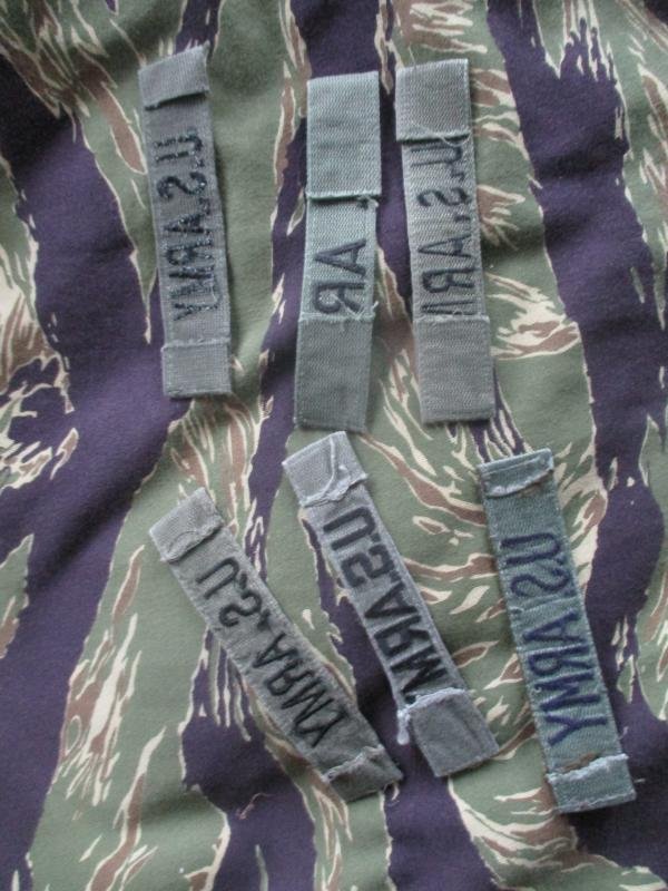 GENUINE issue US ARMY VIETNAM WAR ERA branch tape WEBBING PATCH subdued — image 3