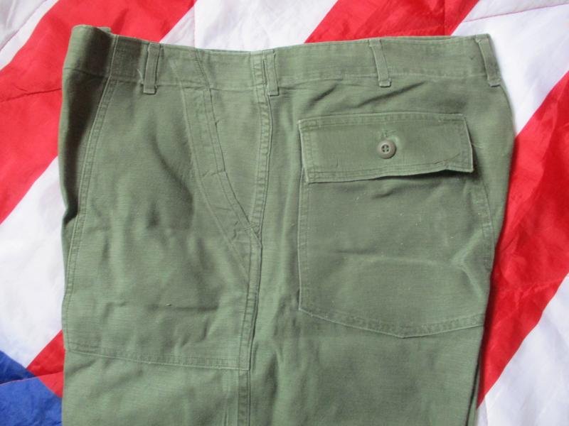 GENUINE 1969 US ARMY / AIR FORCE ISSUE Vietnam war UTILITY TROUSERS PANTS OG 107 XL — image 3