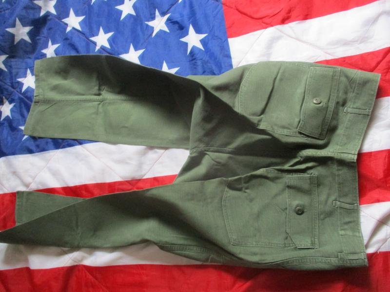 GENUINE 1969 US ARMY / AIR FORCE ISSUE Vietnam war UTILITY TROUSERS PANTS OG 107 XL — image 5