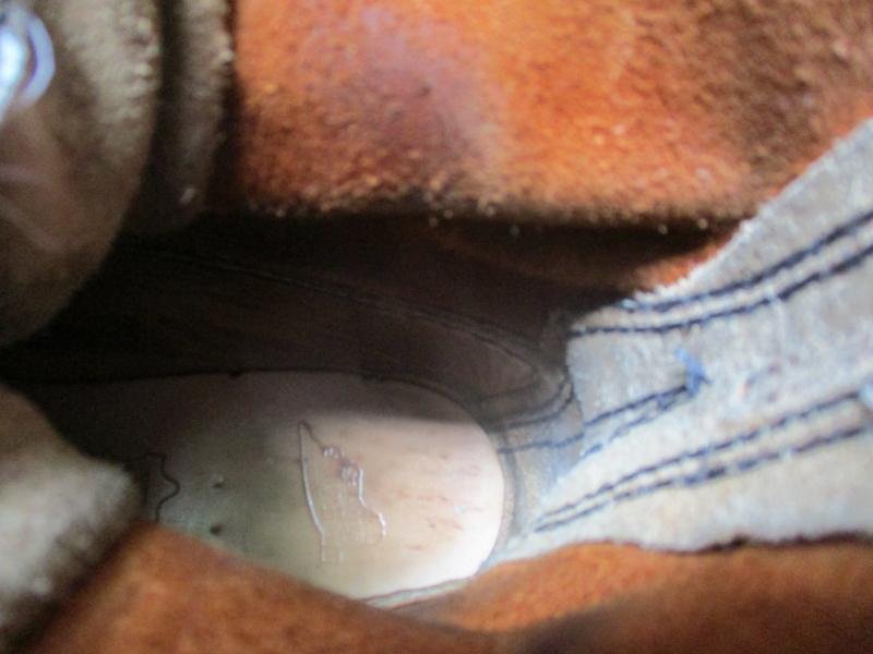 RED WING 877 BROWN LEATHER HI LEG 8' AMERICAN VINTAGE BOOTS MENS USA 9 D UK 8 — image 3