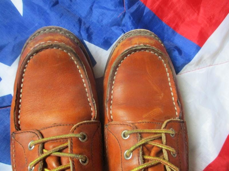 RED WING 877 BROWN LEATHER HI LEG 8' AMERICAN VINTAGE BOOTS MENS USA 9 D UK 8 — image 4