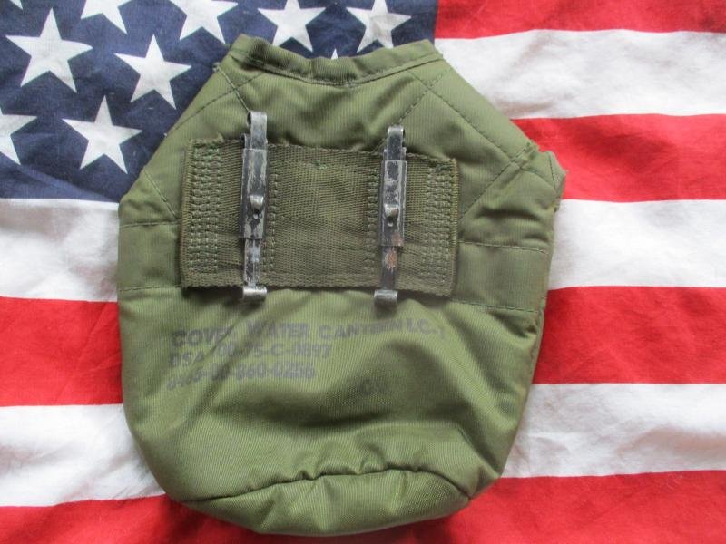 1975 US ARMY issue VIETNAM WAR M67 ALICE WEBBING 1QT WATERBOTTLE canteen POUCH — image 3