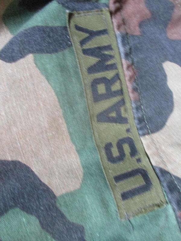1980S US ARMY USA Issue WOODLAND CAMO CAMOUFLAGE M65 COAT COMBAT JACKET S -M — image 3