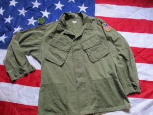 1969 VIETNAM WAR US ARMY SLANT POCKET OG107 GREEN Jungle …