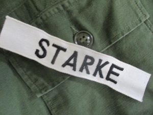 GENUINE M51 UNIFORM early VIETNAM WAR US ARMY white name …