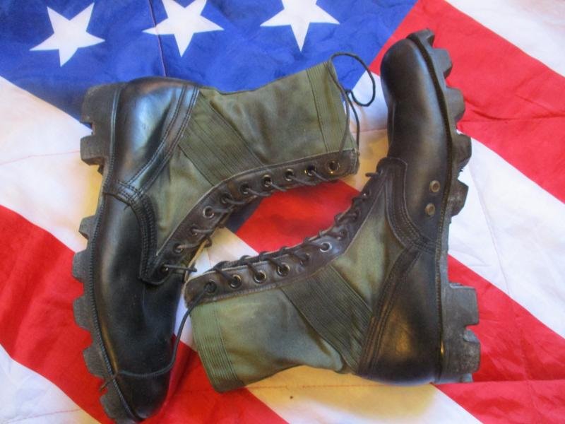 genuine 1968 HI-PALS US ARMY / USMC VIETNAM WAR issue JUNGLE COMBAT BOOTS usa 12 R — image 5