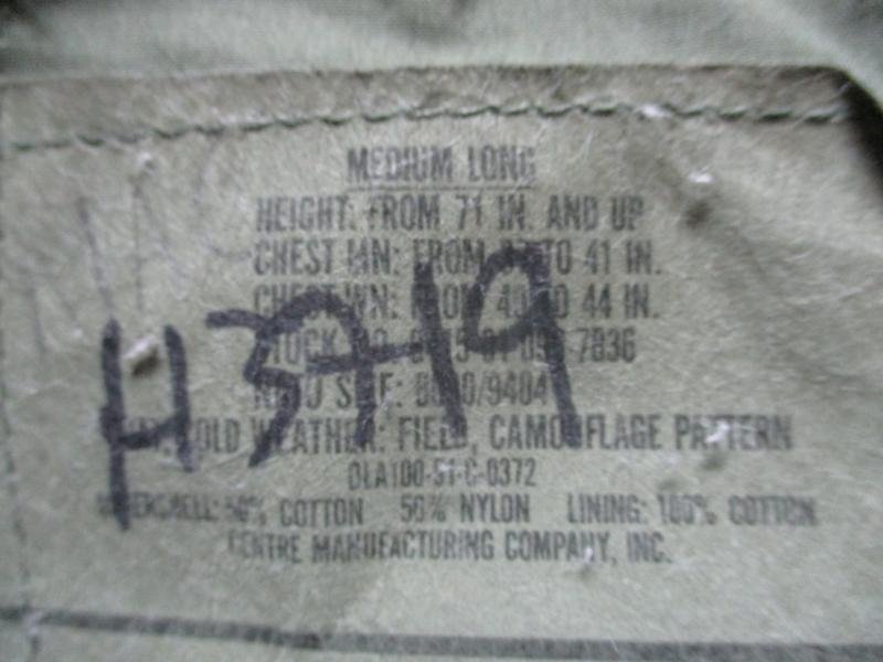 US ARMY USAF USA Issue WOODLAND CAMO CAMOUFLAGE M65 COAT COMBAT JACKET M - L — image 3