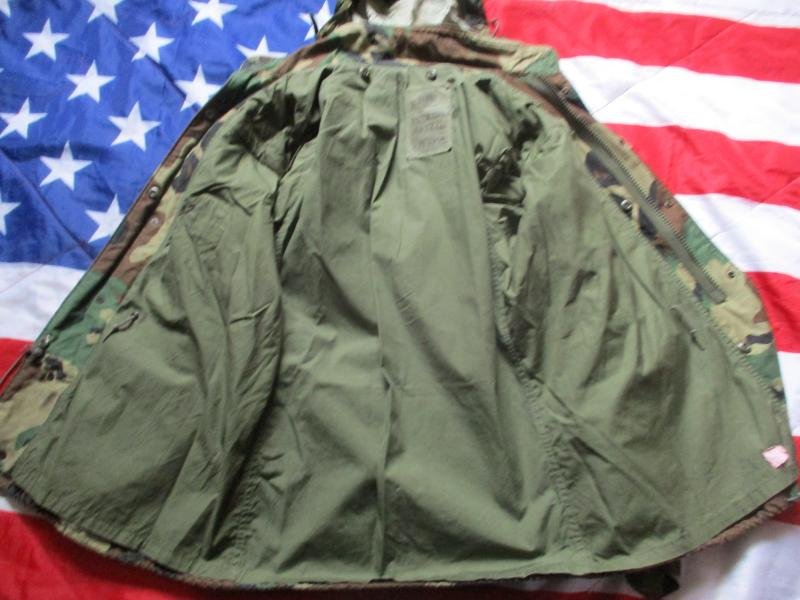 US ARMY USAF USA Issue WOODLAND CAMO CAMOUFLAGE M65 COAT COMBAT JACKET M - L — image 4