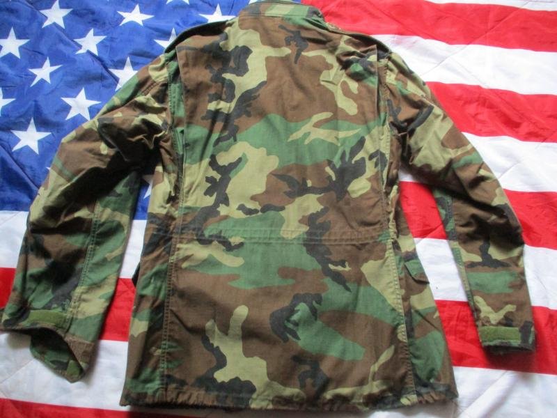 US ARMY USAF USA Issue WOODLAND CAMO CAMOUFLAGE M65 COAT COMBAT JACKET M - L — image 5