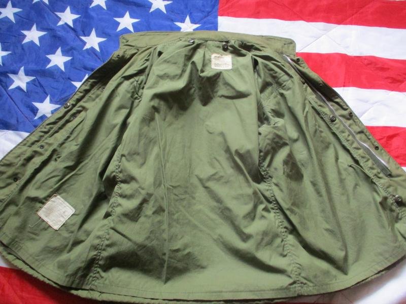 1969 ALPHA INDUSTRIES genuine US ARMY ISSUE VIETNAM WAR OG 107 M65 COAT COMBAT jacket Medium Short TO large — image 3