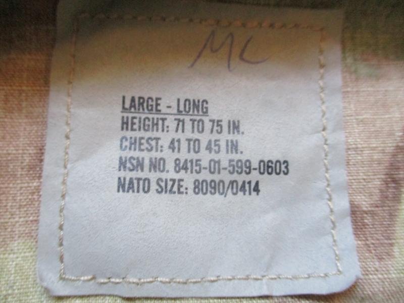 Genuine ISSUE usa US ACU OCP multicam fr COMBAT SHIRT JACKET large long — image 2