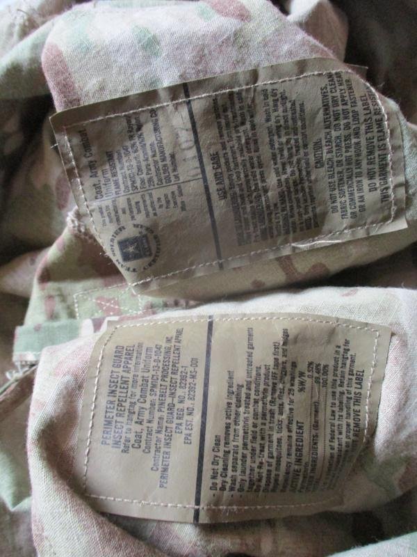 Genuine ISSUE usa US ACU OCP multicam fr COMBAT SHIRT JACKET large long — image 3