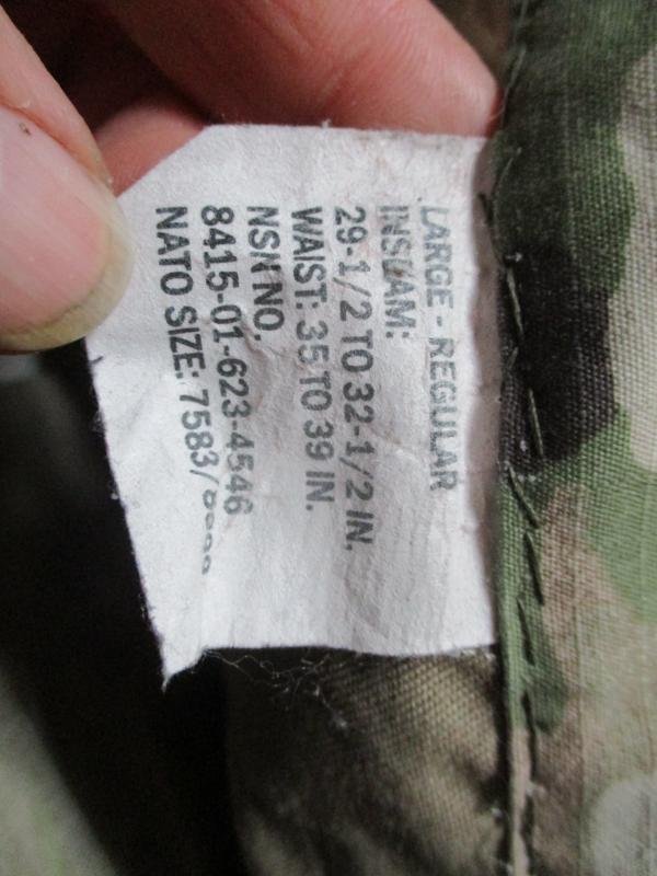 LATEST CURRENT ISSUE usa US ARMY ISSUE scorpion multicam OCP ACU COMBAT CARGO trousers Large Regular — image 2