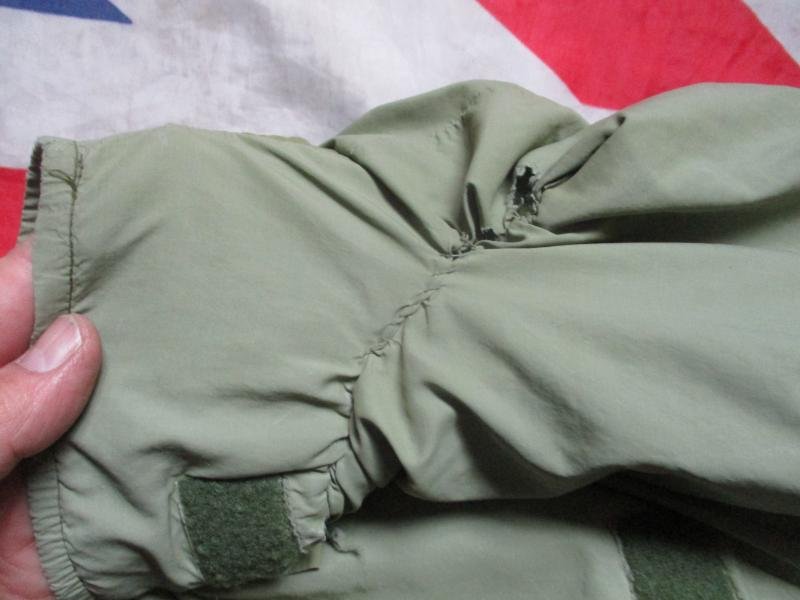 Original BUFFALO special6 FUR PILE FLEECE & PERTEX og green SHIRT SMOCK 46 large — image 5