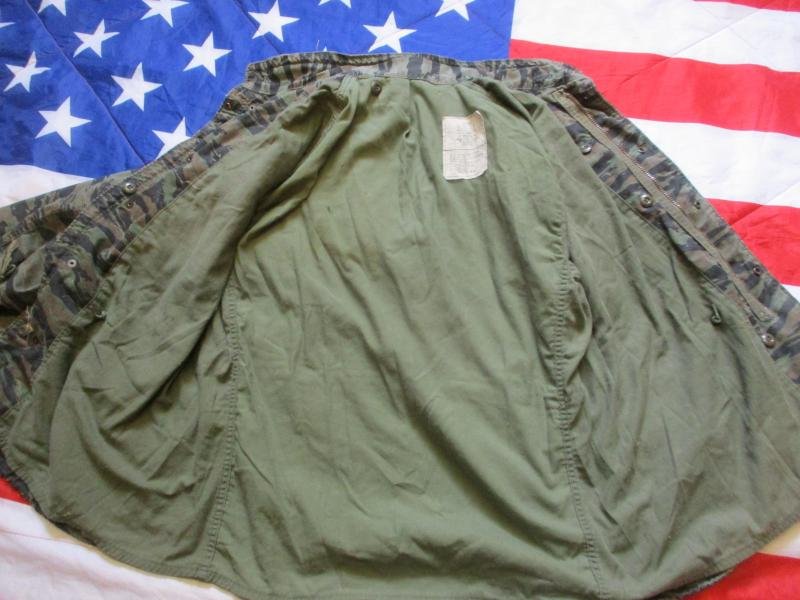 USA US ARMY VIETNAM WAR tiger stripe M65 COMBAT jacket COAT large regular -XL — image 3
