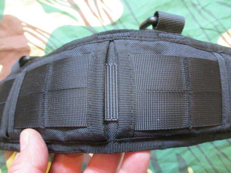 BLACK MOLLE PADDED SHOOTER / BATTLE / DUTY cobra buckle BELT & PAD new — image 5