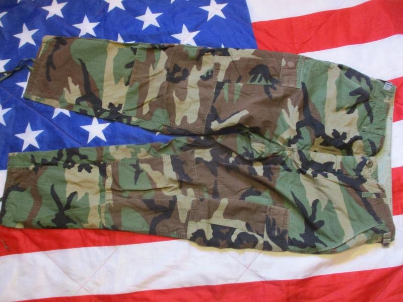 GENUINE USA US ARMY / USMC / NAVY SEAL issue M81 woodland CAMO BDU combat PANTS TROUSERS Medium regular — image 2