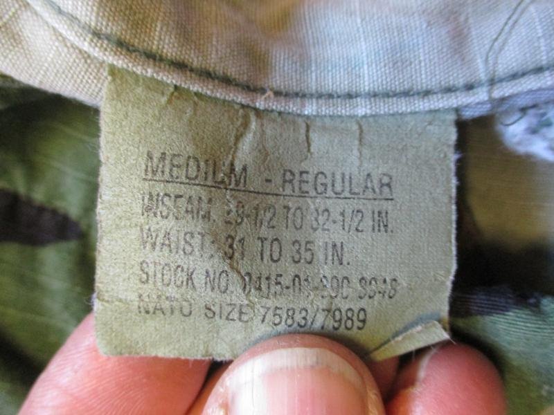 GENUINE USA US ARMY / USMC / NAVY SEAL issue M81 woodland CAMO BDU combat PANTS TROUSERS Medium regular — image 3