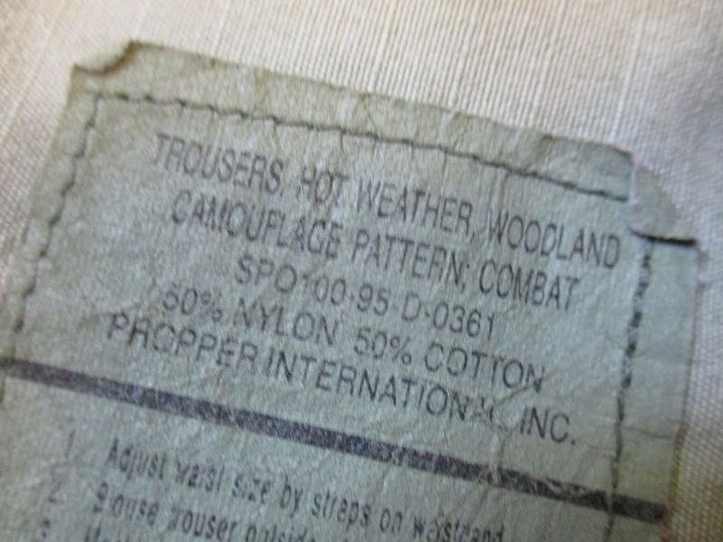 GENUINE USA US ARMY / USMC / NAVY SEAL issue M81 woodland CAMO BDU combat PANTS TROUSERS Medium regular — image 4