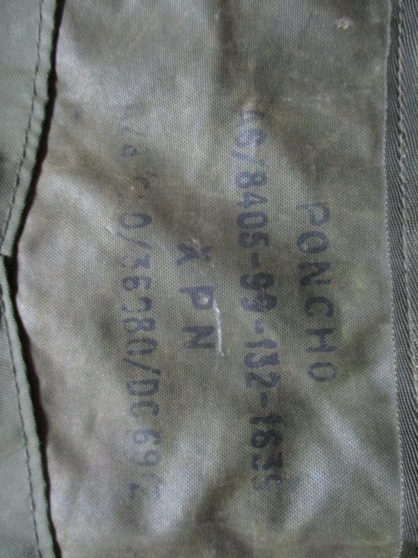 GENUINE BRITISH ARMY ISSUE Falklands War era 58 pattern PONCHO / CAPE / SHELTER — image 2