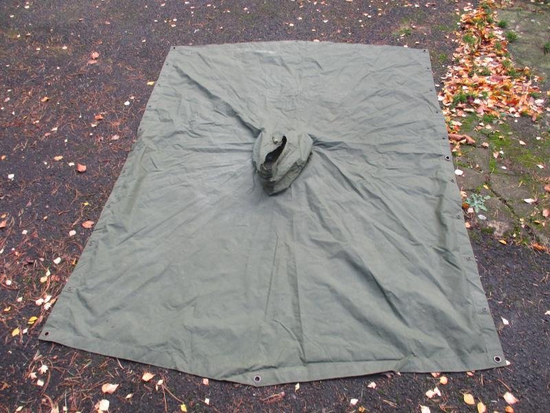 GENUINE BRITISH ARMY ISSUE Falklands War era 58 pattern PONCHO / CAPE / SHELTER — image 4