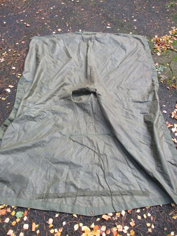 GENUINE BRITISH ARMY ISSUE Falklands War era 58 pattern PONCHO / CAPE / SHELTER — image 5