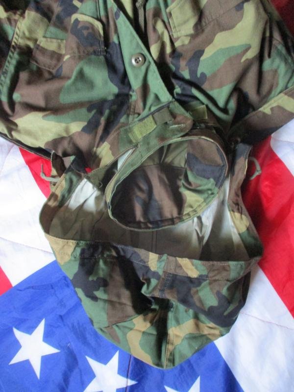 GENUINE ALPHA industries US ARMY USA Issue WOODLAND CAMO M65 COAT COMBAT JACKET medium long - large — image 5