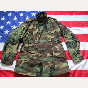 GENUINE ALPHA industries US ARMY USA Issue WOODLAND CAMO M65 …