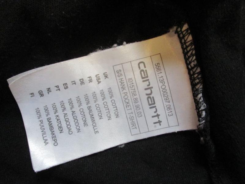 CARHARTT usa WW2 FROG SKIN - VIETNAM WAR DUCK HUNTER CAMO POCKET black T SHIRT large — image 4