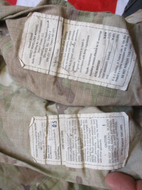 Latest us army issue JUNGLE HOT WEATHER combat TROUSERS PANTS scorpion camo MEDIUM SHORT — image 3