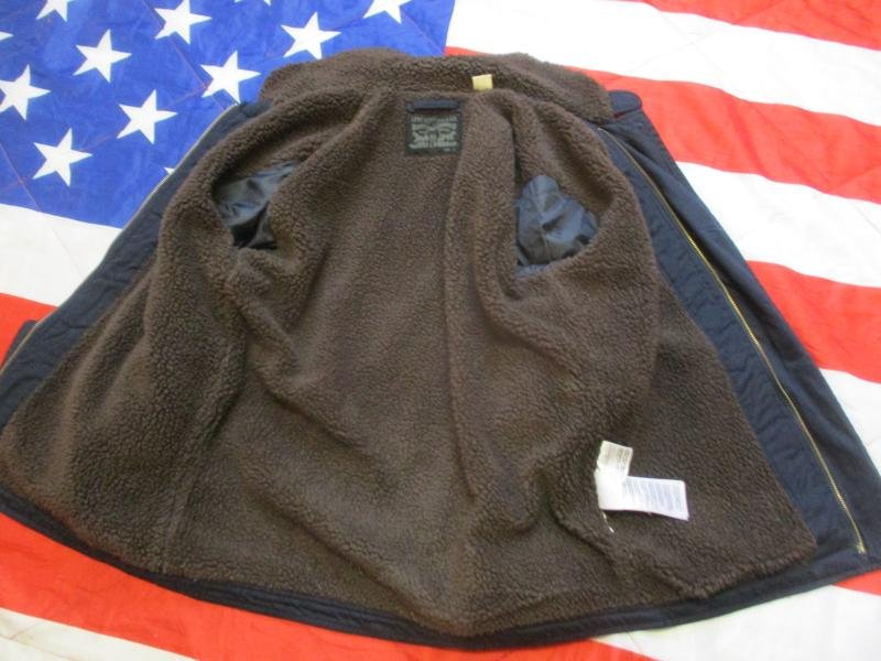 rare Vintage Fashion LEVIS ww2 US NAVY N1 N3 Sherpa DECK JACKET COAT medium — image 2