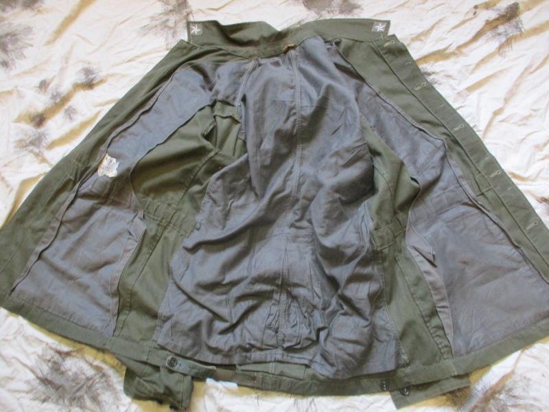 vintage 80'S ERA ITALIAN ARMY Che Guevara OG GREEN BDU COMBAT JACKET COAT medium — image 3