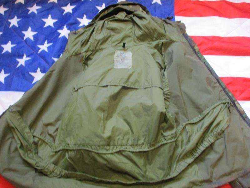 GENUINE Alpha Industries US Army ISSUE ECWCS ECW USA woodland camo waterproof goretex PARKA COAT Large Short — image 5