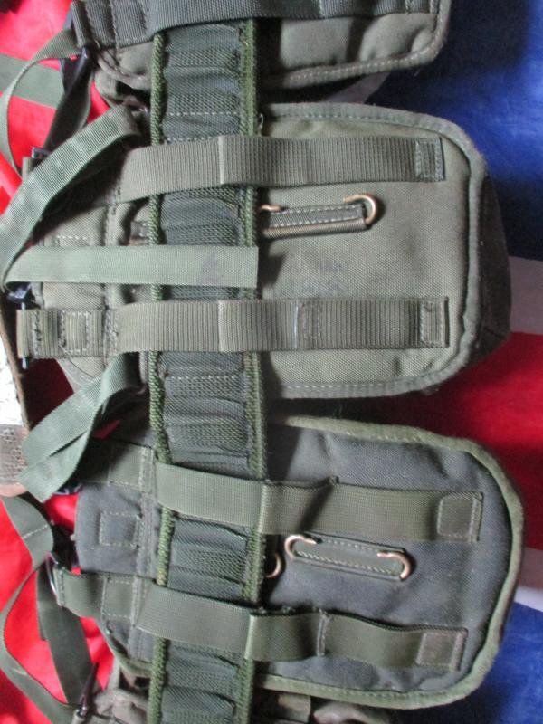 GULF WAR 1 BRITISH ARMY ISSUE OG GREEN PLCE sas belt kit INFANTRY WEBBING SET — image 3