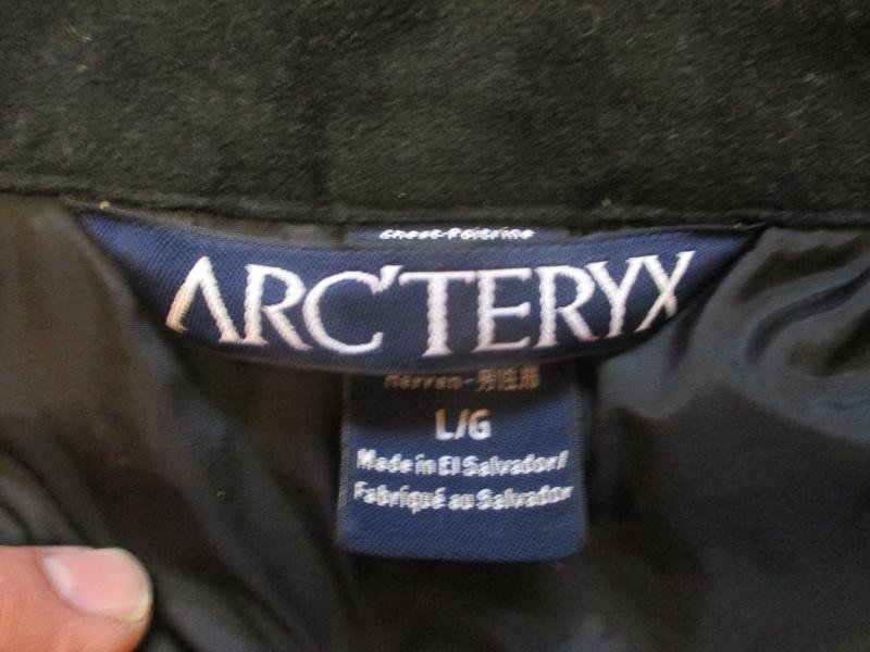 GENUINE real ARCTERYX LEAF COLD WX LT JACKET mans large SF black — image 2