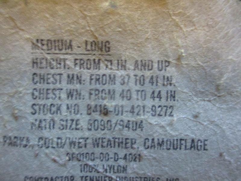 US ARMY / USMC USA GEN2 ECWCS m81 woodland CAMO goretex WATERPROOF PARKA COAT JACKET M L — image 2