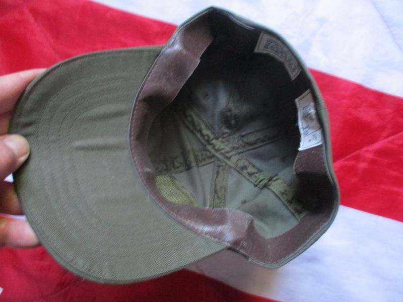1987 US ARMY ISSUE VIETNAM WAR baseball base ball type CAP HAT OG GREEN MEDIUM platoon — image 2