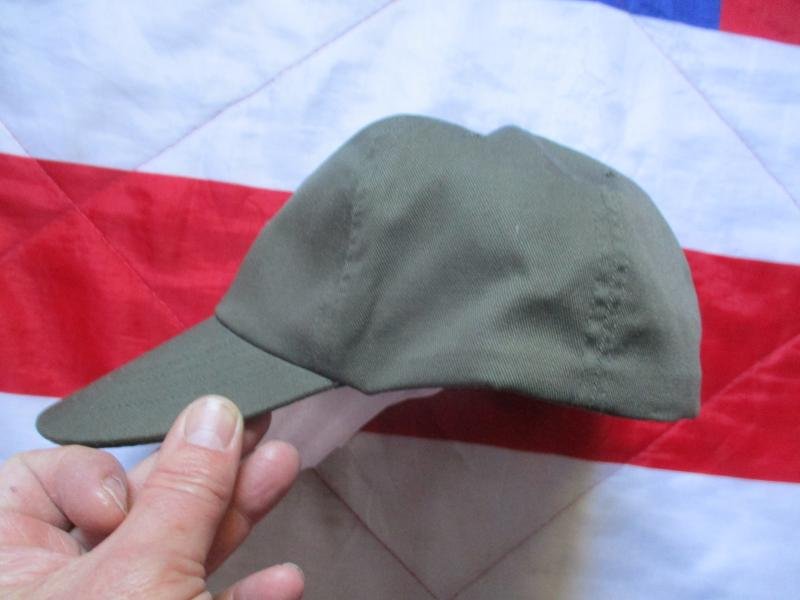 1987 US ARMY ISSUE VIETNAM WAR baseball base ball type CAP HAT OG GREEN MEDIUM platoon — image 5