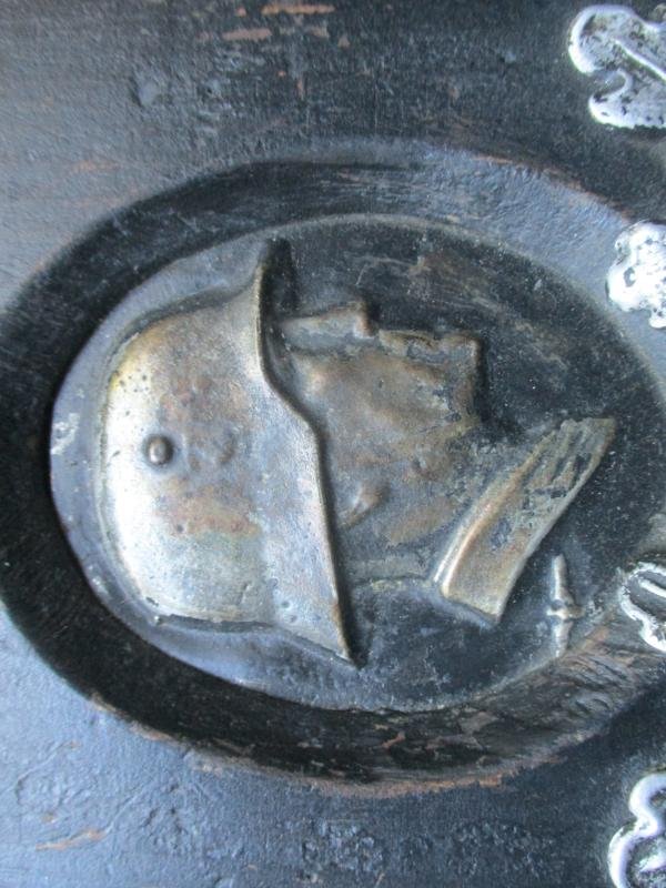 WW2 GERMAN ARMY EH HEER WOODEN WALL PLAQUE — image 3