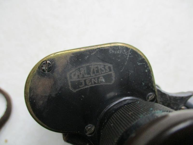 ORIGINAL WW2 GERMAN ARMY / Waffen SS / LUFTWAFFE / KREIGSMARINE / PANZER 6X30 carl zeiss jena DIENSTGLAS BINOCULARS & case — image 3